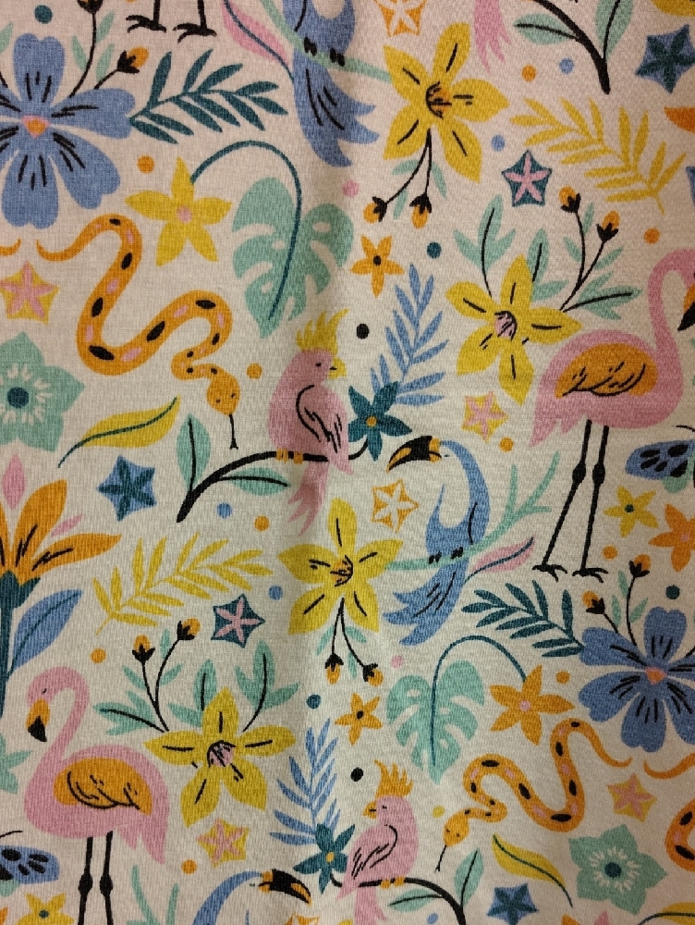 Hanna Andersson Tropical Floral And Animals Sleeveless Swing Dress - Picture 6 of 9